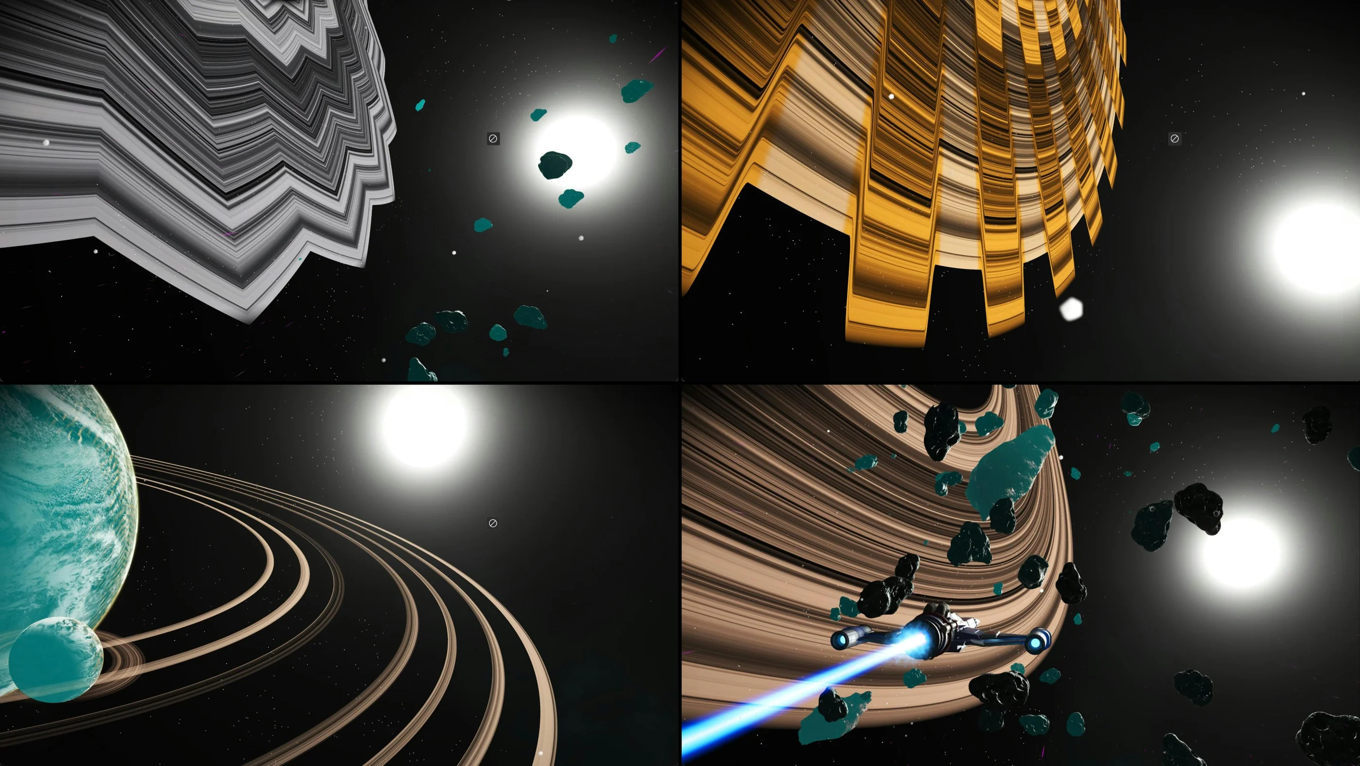 Strange new planetary ring types